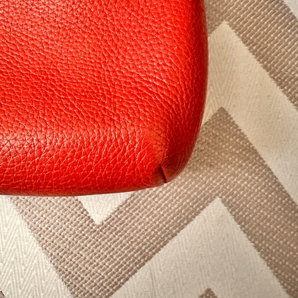 MCM Red-Orange Leather Flap Shoulder bag - Picture 11 of 15